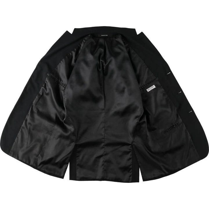 Balmain tailored jacket, men's size M polyester black type Vintage Second Hand
