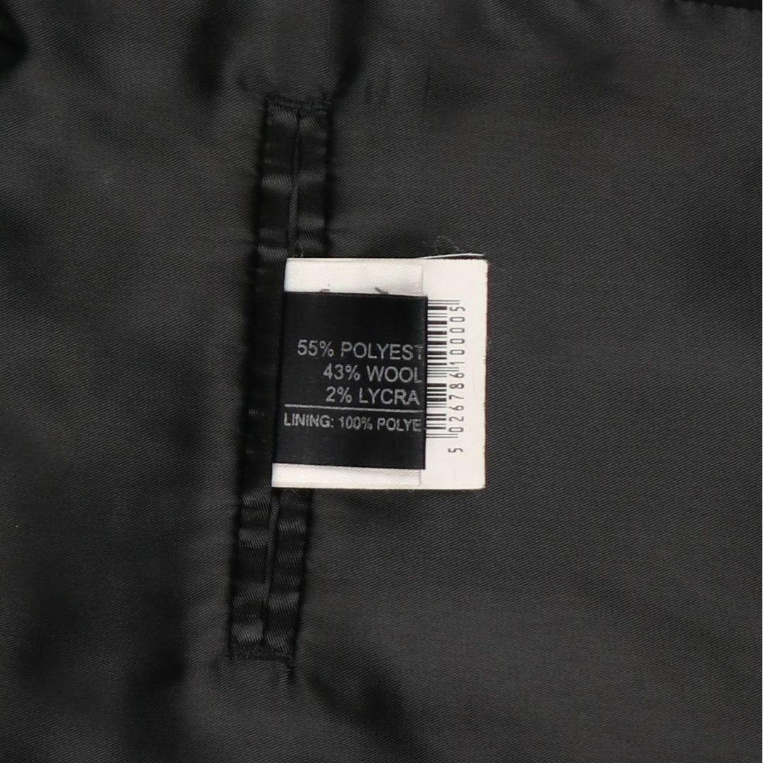 Balmain tailored jacket, men's size M polyester black type Vintage Second Hand