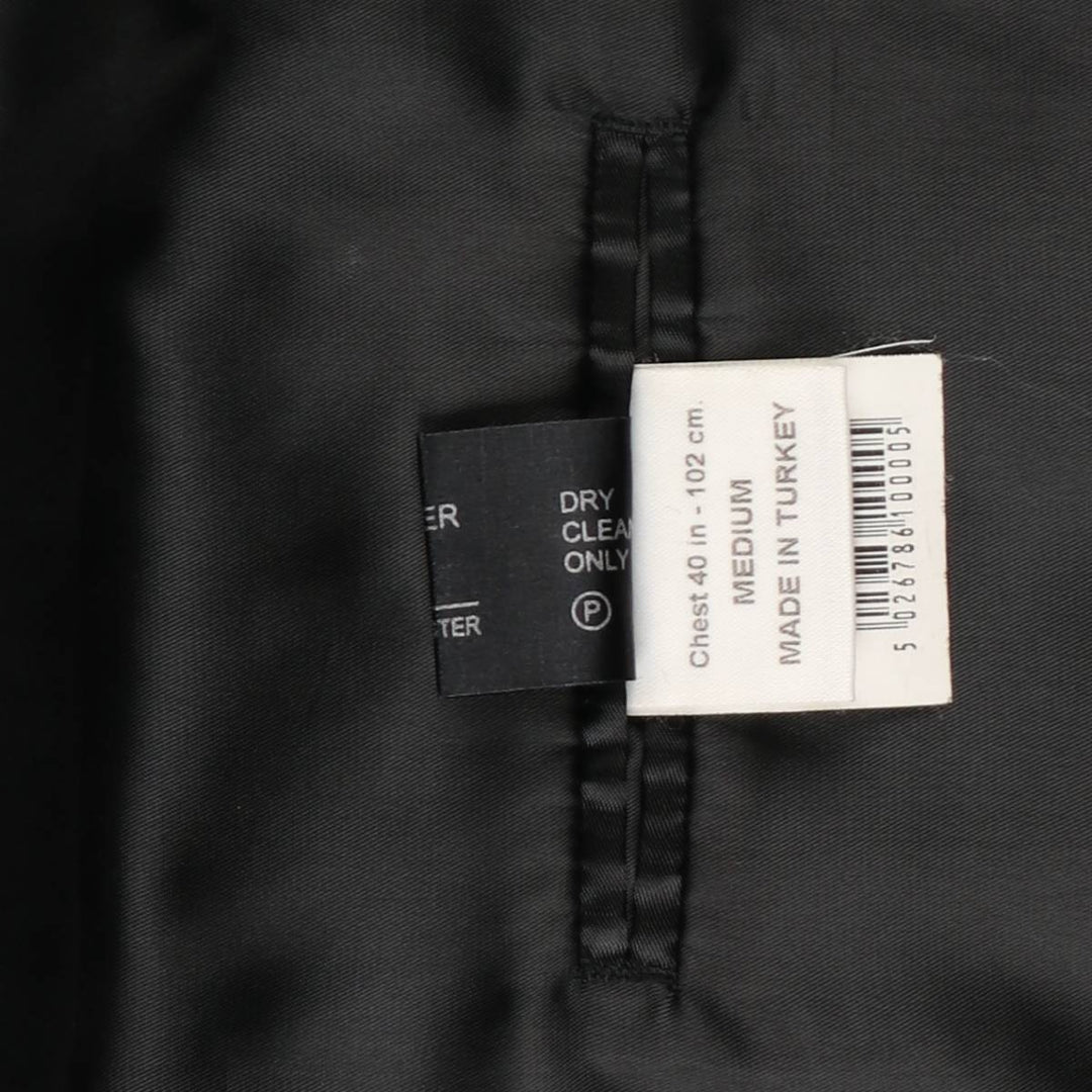 Balmain tailored jacket, men's size M polyester black type Vintage Second Hand