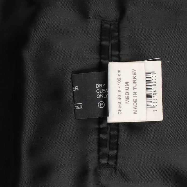 Balmain tailored jacket, men's size M polyester black type Vintage Second Hand