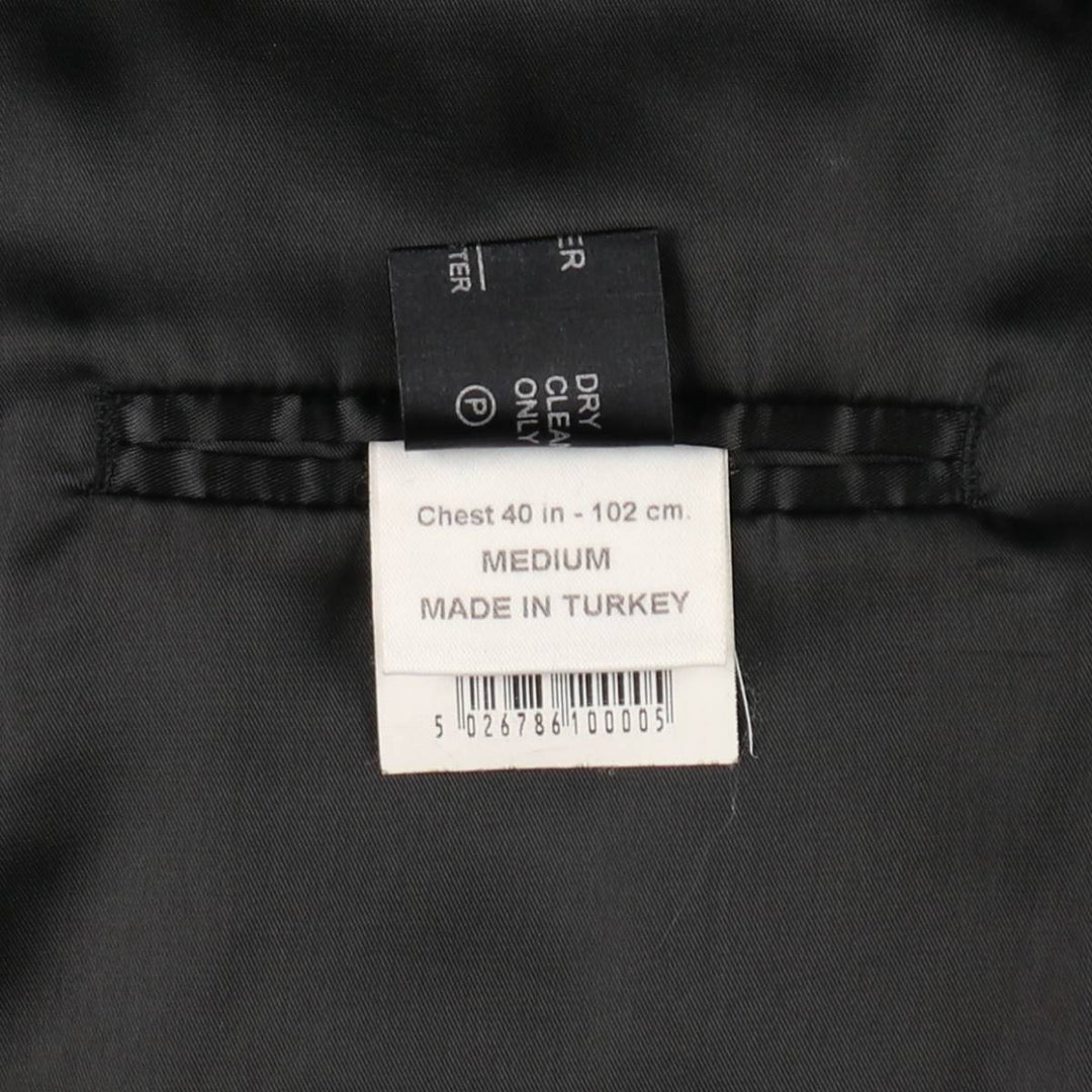 Balmain tailored jacket, men's size M polyester black type Vintage Second Hand