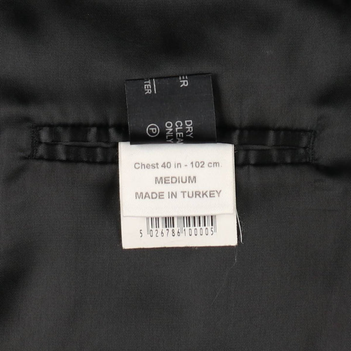 Balmain tailored jacket, men's size M polyester black type Vintage Second Hand
