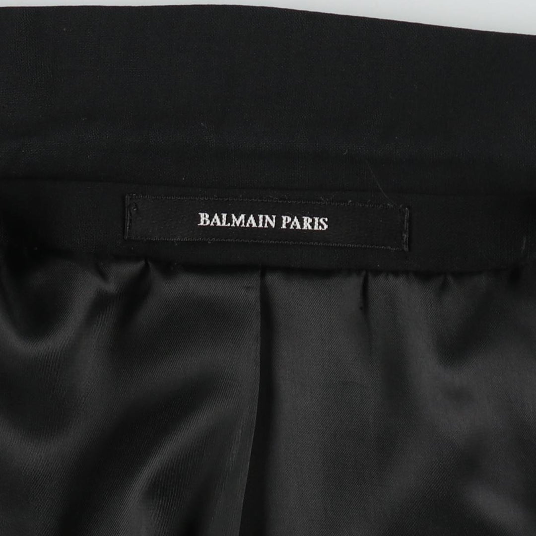 Balmain tailored jacket, men's size M polyester black type Vintage Second Hand
