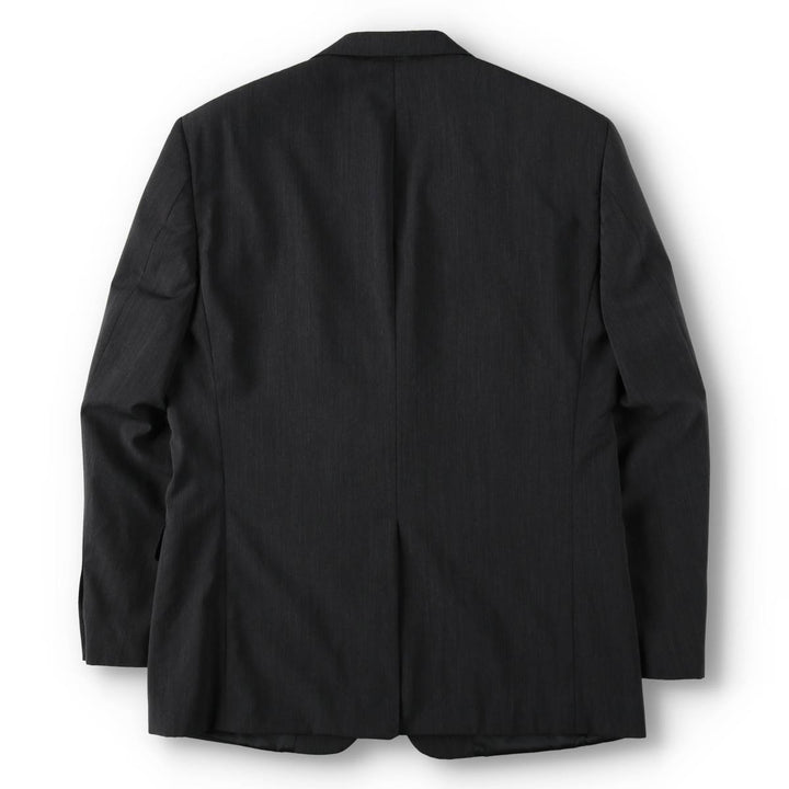 Balmain wool tailored jacket, men's size M (approx.) wool Charcoal Vintage Second Hand