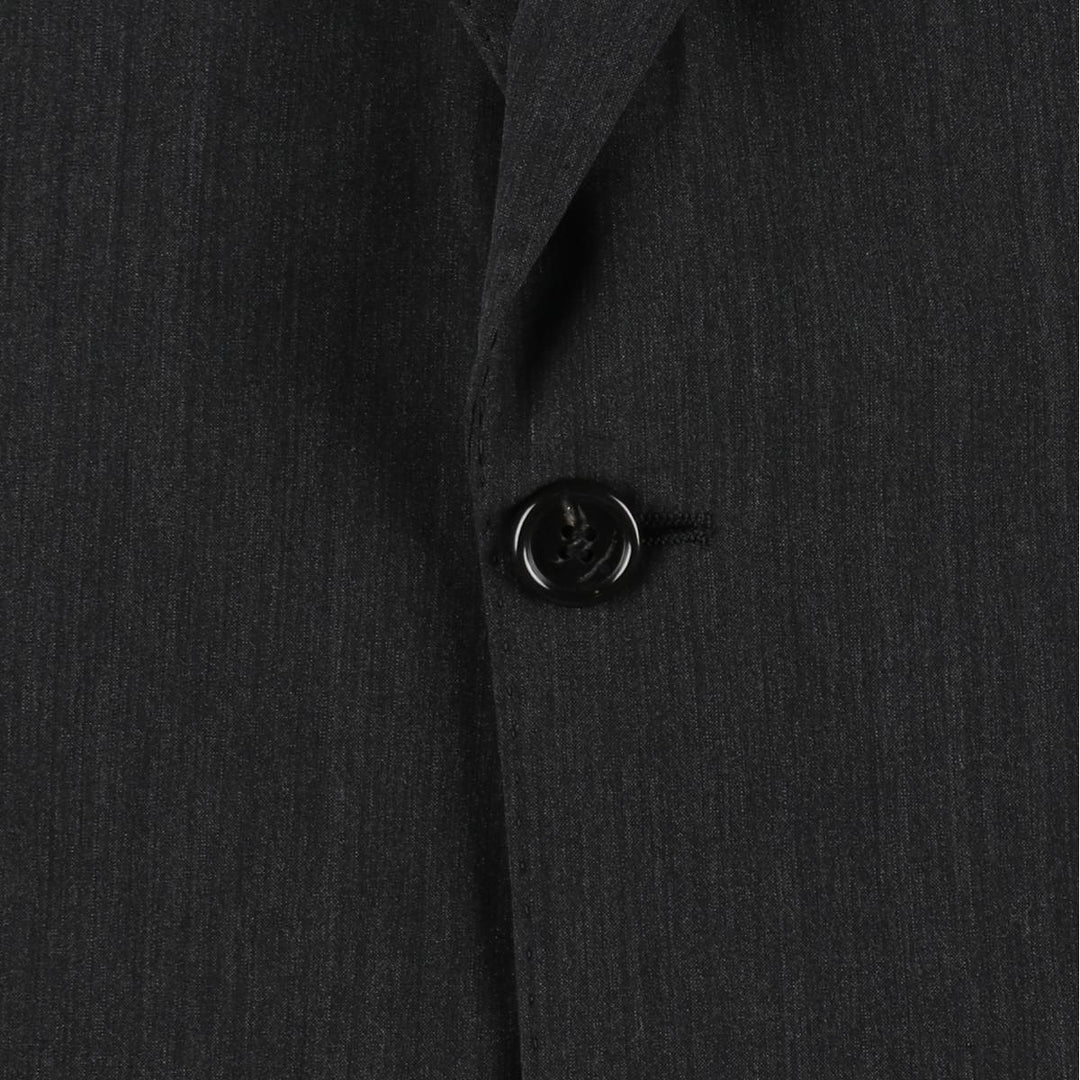 Balmain wool tailored jacket, men's size M (approx.) wool Charcoal Vintage Second Hand