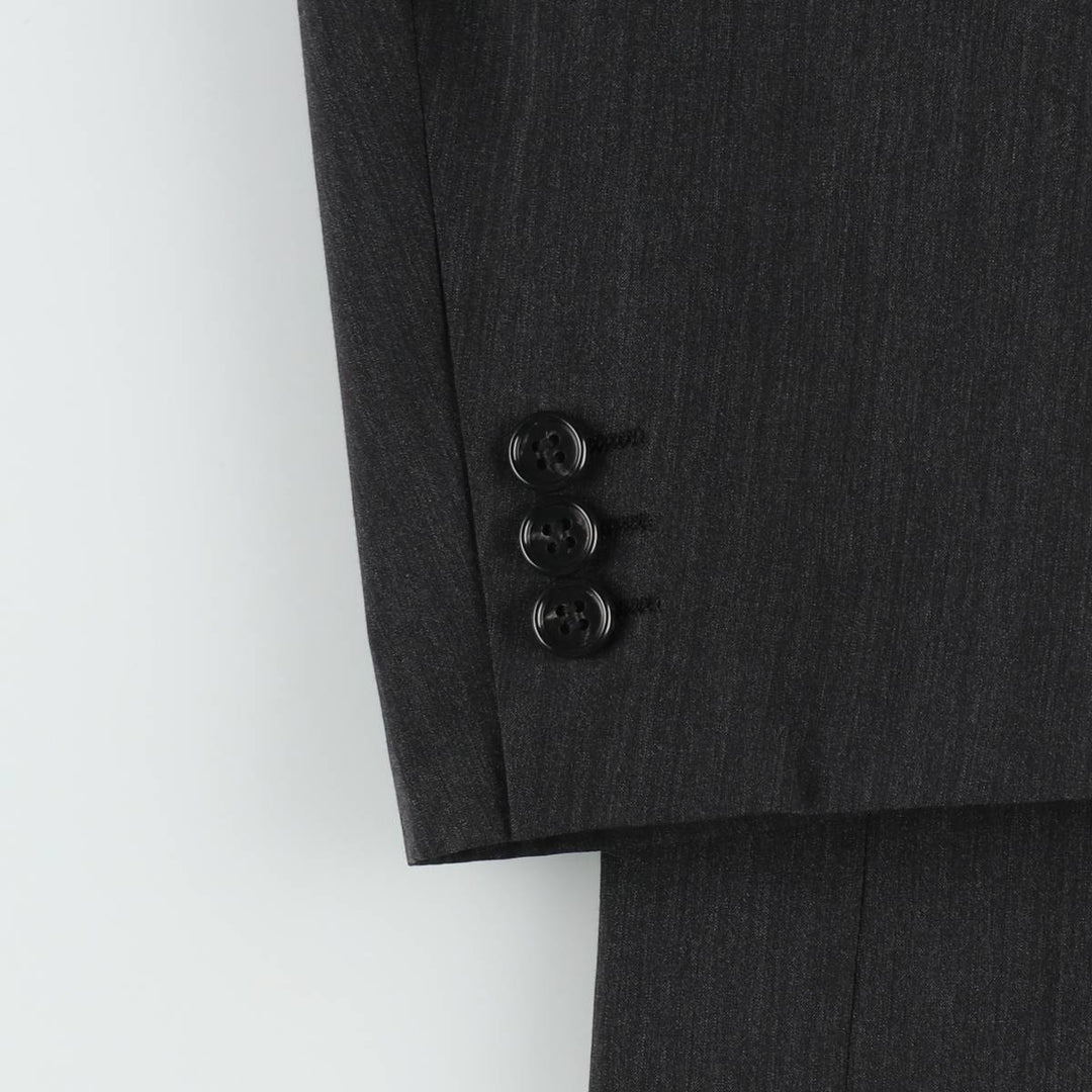 Balmain wool tailored jacket, men's size M (approx.) wool Charcoal Vintage Second Hand