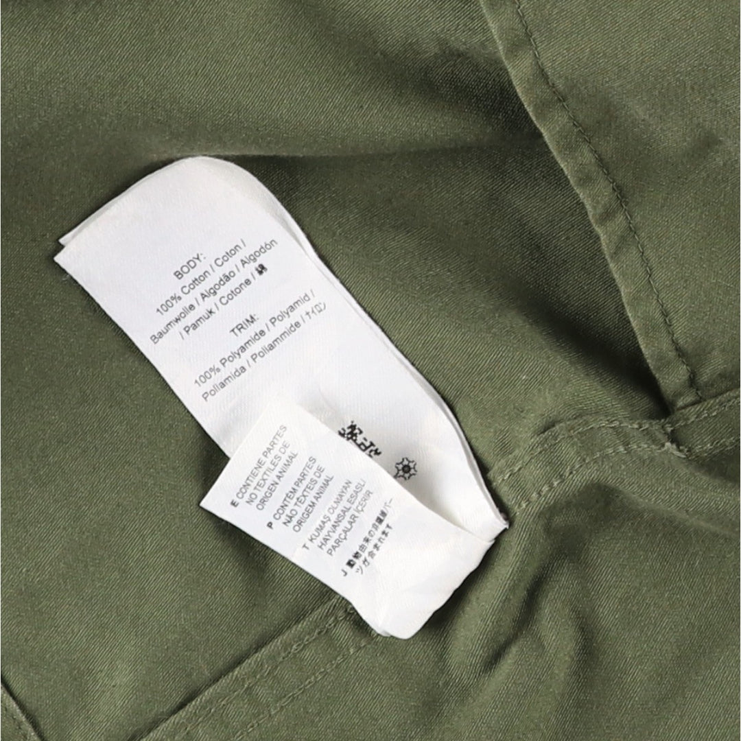 Fred Perry Mod Parka, Men's Size XXL (approx.) cotton Khaki type Vintage Second Hand