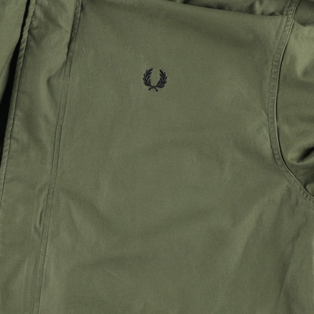 Fred Perry Mod Parka, Men's Size XXL (approx.) cotton Khaki type Vintage Second Hand