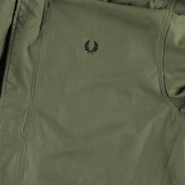 Fred Perry Mod Parka, Men's Size XXL (approx.) cotton Khaki type Vintage Second Hand