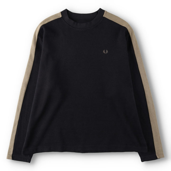 Fred Perry knit sweater, men's size XXL (approx.) polyester black type Vintage Second Hand
