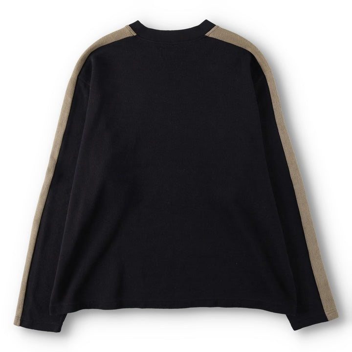 Fred Perry knit sweater, men's size XXL (approx.) polyester black type Vintage Second Hand