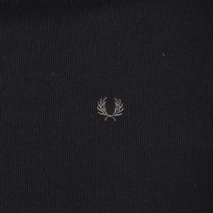 Fred Perry knit sweater, men's size XXL (approx.) polyester black type Vintage Second Hand