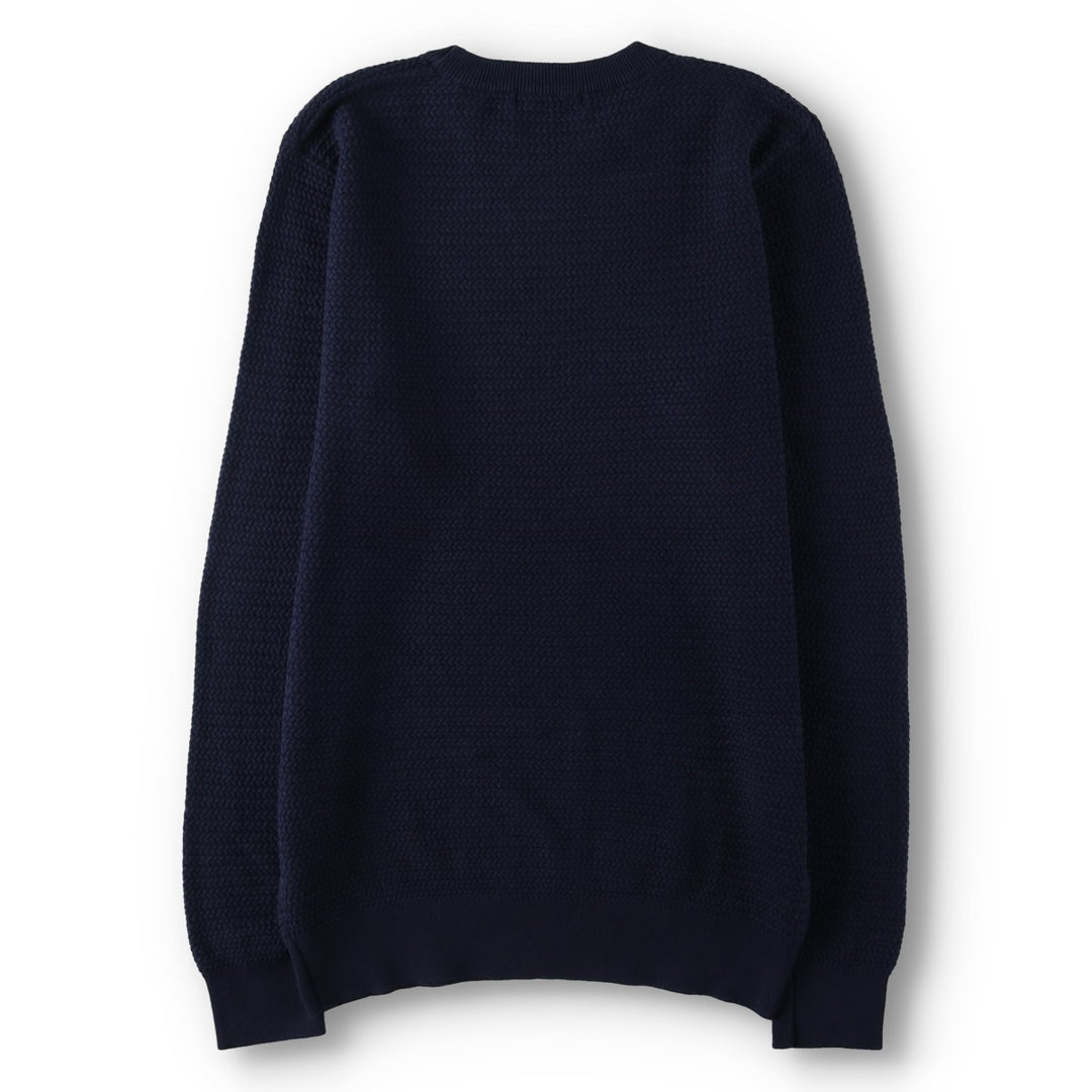 Scotch & Soda cotton knit sweater, men's size L (approx.) cotton navy blue type Vintage Second Hand