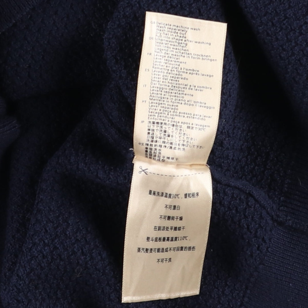 Scotch & Soda cotton knit sweater, men's size L (approx.) cotton navy blue type Vintage Second Hand