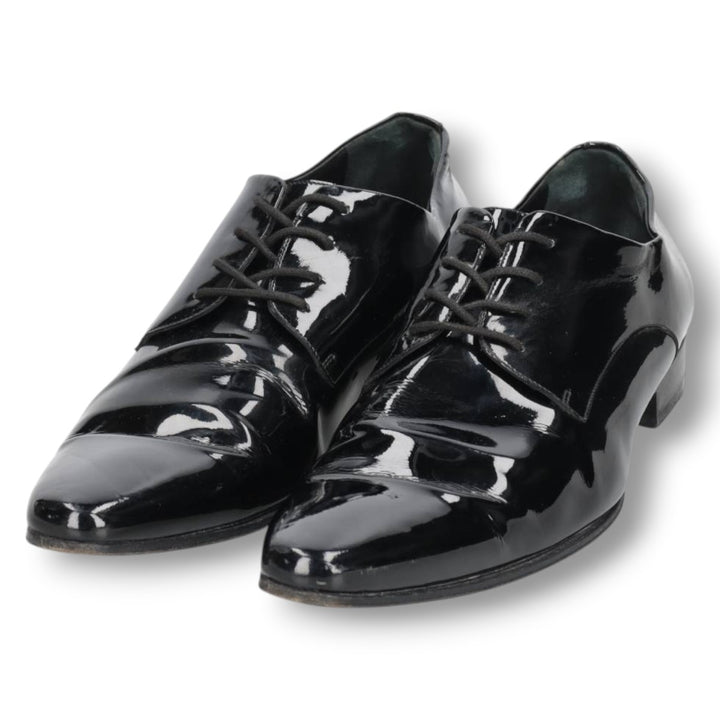 Dsquared2 plain toe shoes, made in Italy, size 42 Men's 27.0cm genuine leather black type Vintage Second Hand