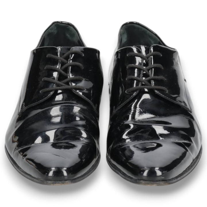 Dsquared2 plain toe shoes, made in Italy, size 42 Men's 27.0cm genuine leather black type Vintage Second Hand