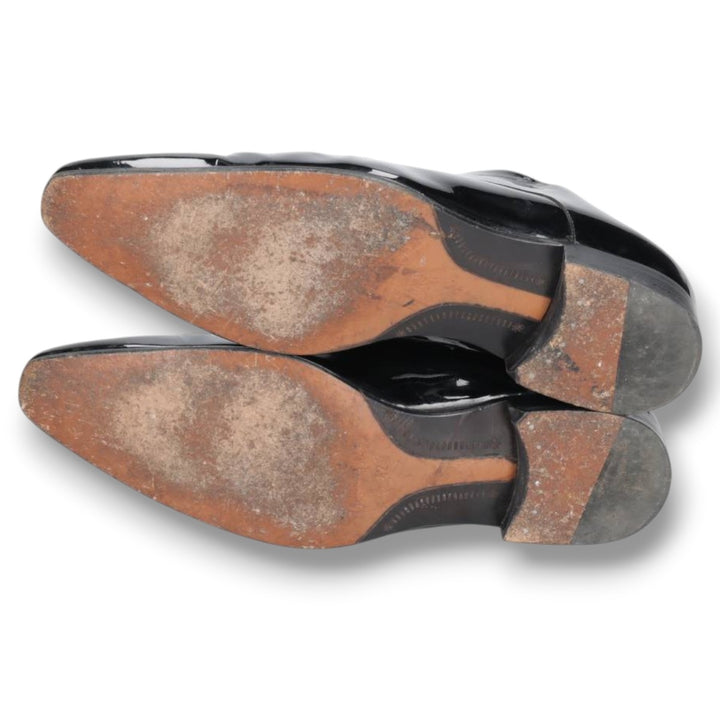 Dsquared2 plain toe shoes, made in Italy, size 42 Men's 27.0cm genuine leather black type Vintage Second Hand