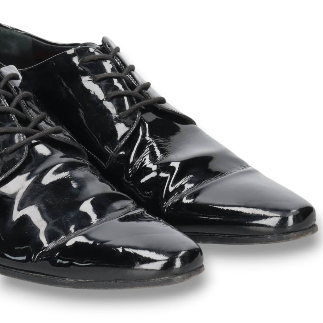 Dsquared2 plain toe shoes, made in Italy, size 42 Men's 27.0cm genuine leather black type Vintage Second Hand