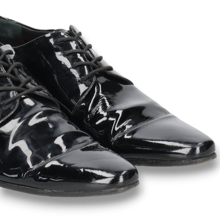 Dsquared2 plain toe shoes, made in Italy, size 42 Men's 27.0cm genuine leather black type Vintage Second Hand