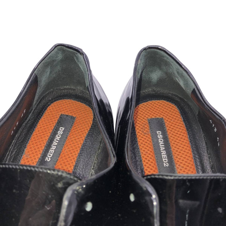 Dsquared2 plain toe shoes, made in Italy, size 42 Men's 27.0cm genuine leather black type Vintage Second Hand
