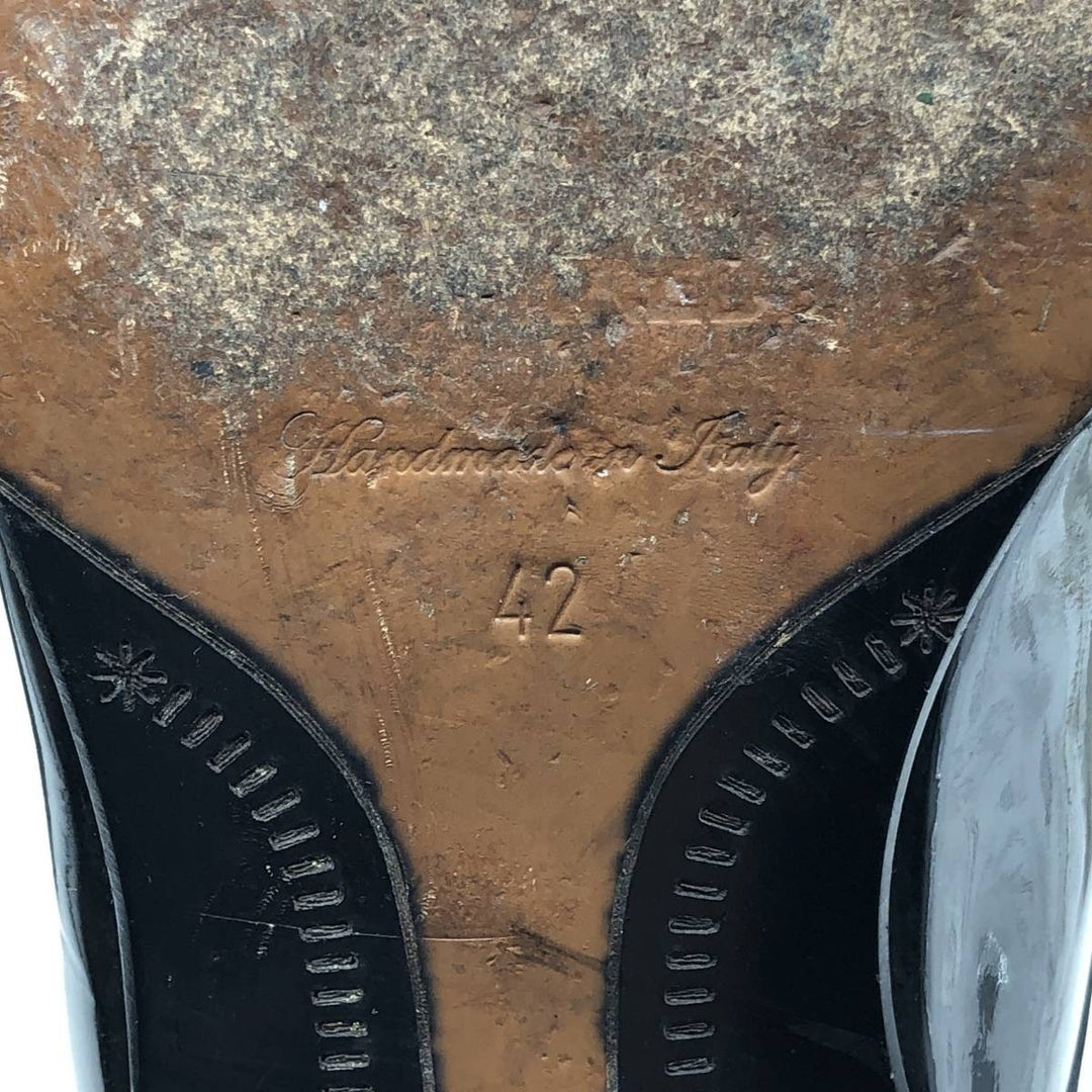 Dsquared2 plain toe shoes, made in Italy, size 42 Men's 27.0cm genuine leather black type Vintage Second Hand