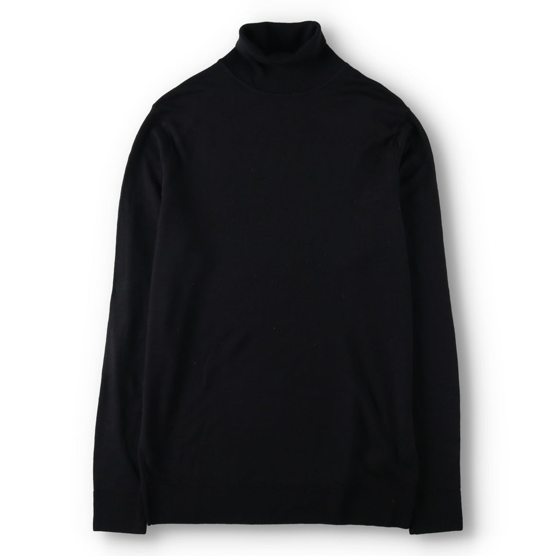 Sunspel SUNSPEL Turtleneck Wool Knit Sweater, Men's Size M (approx.) unclear black type Vintage Second Hand