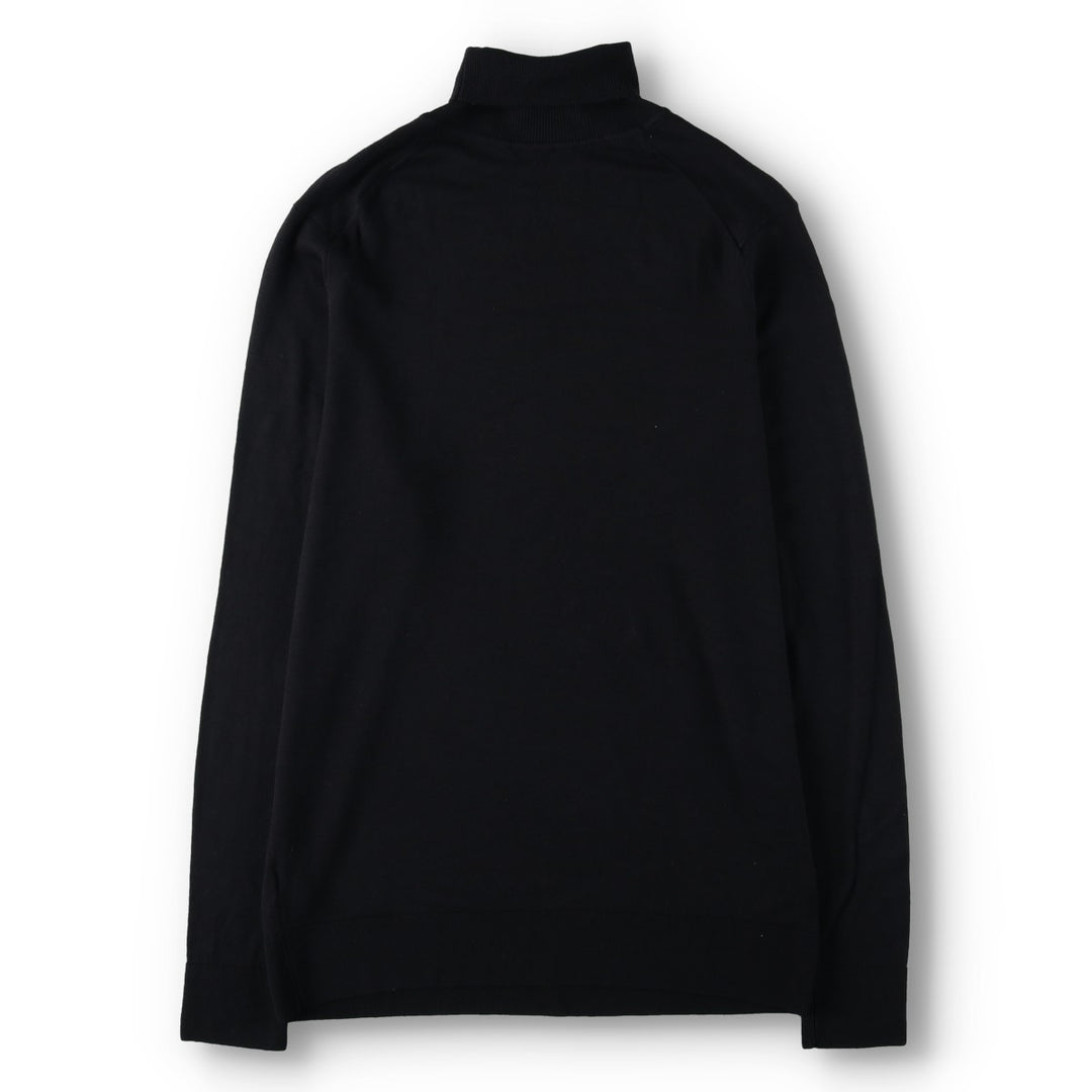 Sunspel SUNSPEL Turtleneck Wool Knit Sweater, Men's Size M (approx.) unclear black type Vintage Second Hand