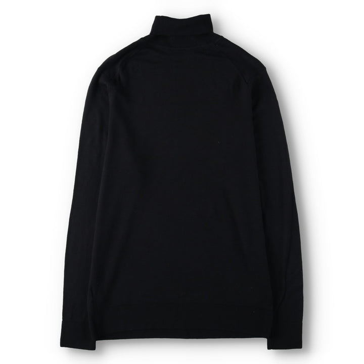 Sunspel SUNSPEL Turtleneck Wool Knit Sweater, Men's Size M (approx.) unclear black type Vintage Second Hand