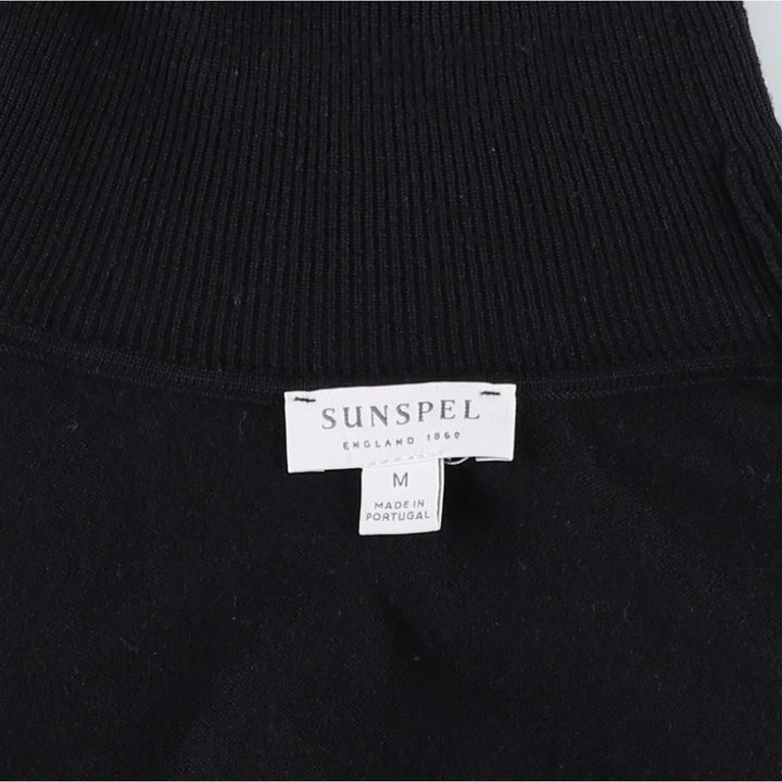 Sunspel SUNSPEL Turtleneck Wool Knit Sweater, Men's Size M (approx.) unclear black type Vintage Second Hand