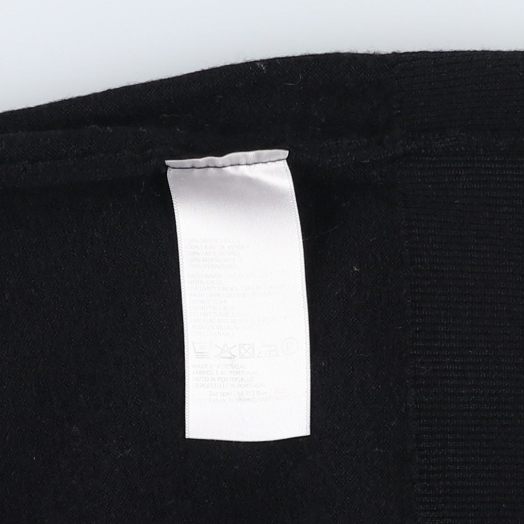 Sunspel SUNSPEL Turtleneck Wool Knit Sweater, Men's Size M (approx.) unclear black type Vintage Second Hand