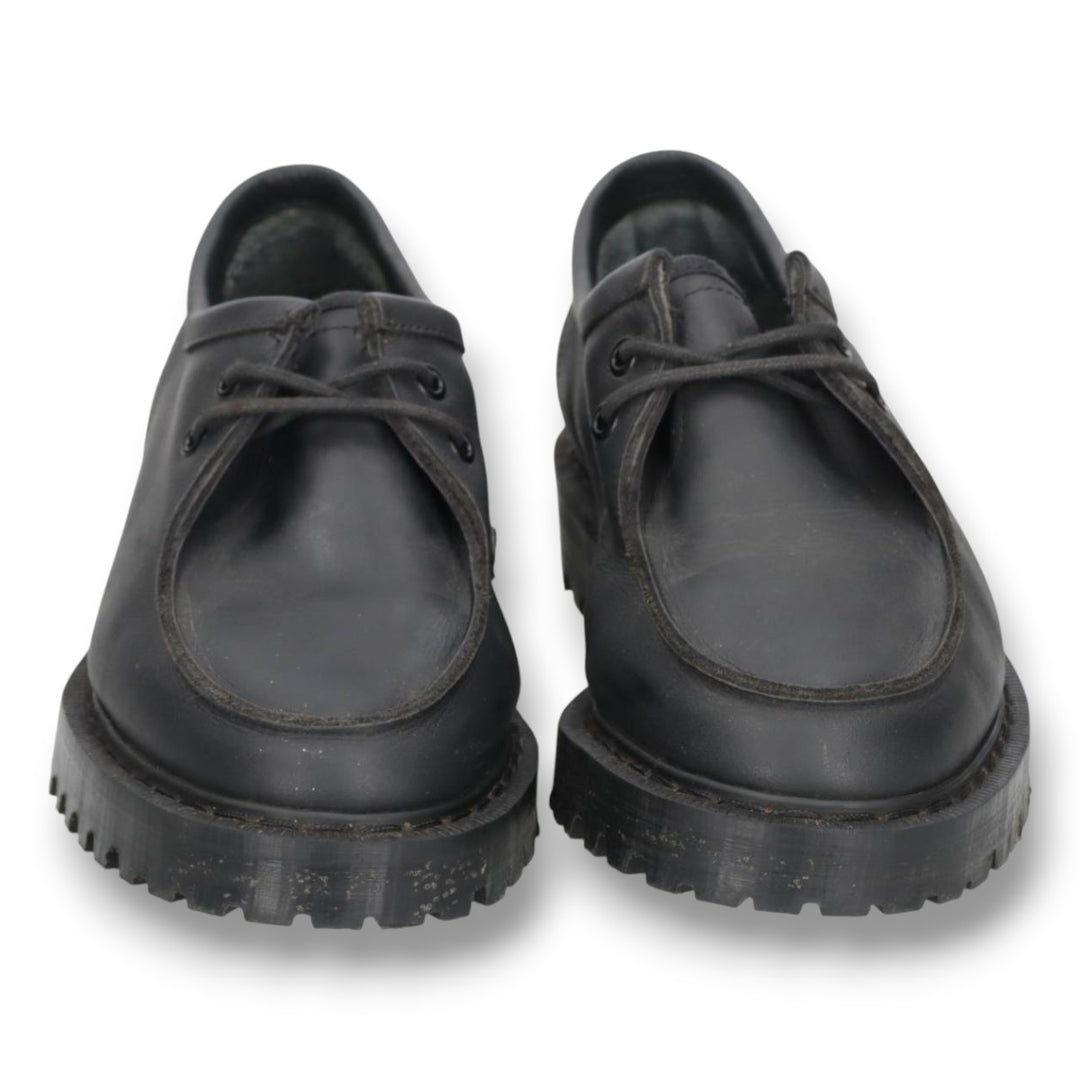 MHL. SOLOVAIR Moccasin Shoes, Made in England, Size 5 Women's 23.5cm genuine leather black type Vintage Second Hand