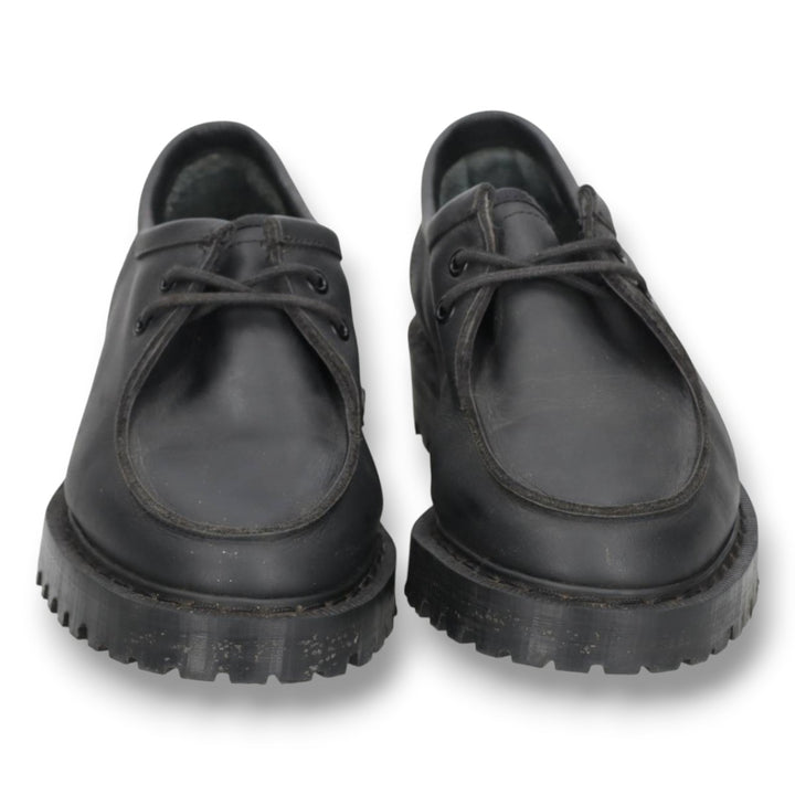 MHL. SOLOVAIR Moccasin Shoes, Made in England, Size 5 Women's 23.5cm genuine leather black type Vintage Second Hand