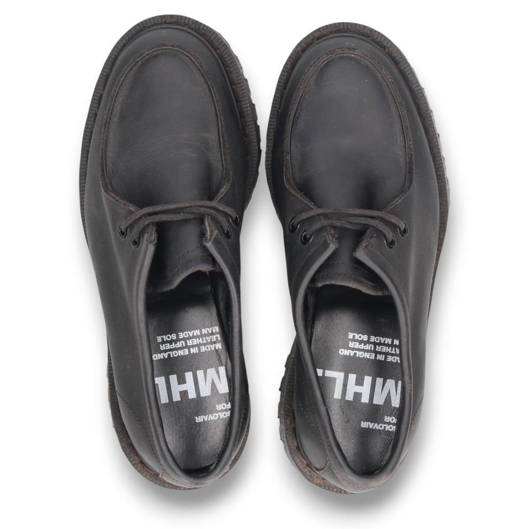 MHL. SOLOVAIR Moccasin Shoes, Made in England, Size 5 Women's 23.5cm genuine leather black type Vintage Second Hand