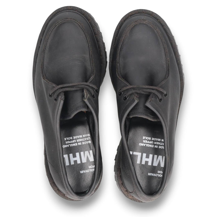 MHL. SOLOVAIR Moccasin Shoes, Made in England, Size 5 Women's 23.5cm genuine leather black type Vintage Second Hand