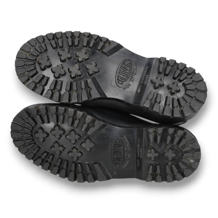 MHL. SOLOVAIR Moccasin Shoes, Made in England, Size 5 Women's 23.5cm genuine leather black type Vintage Second Hand