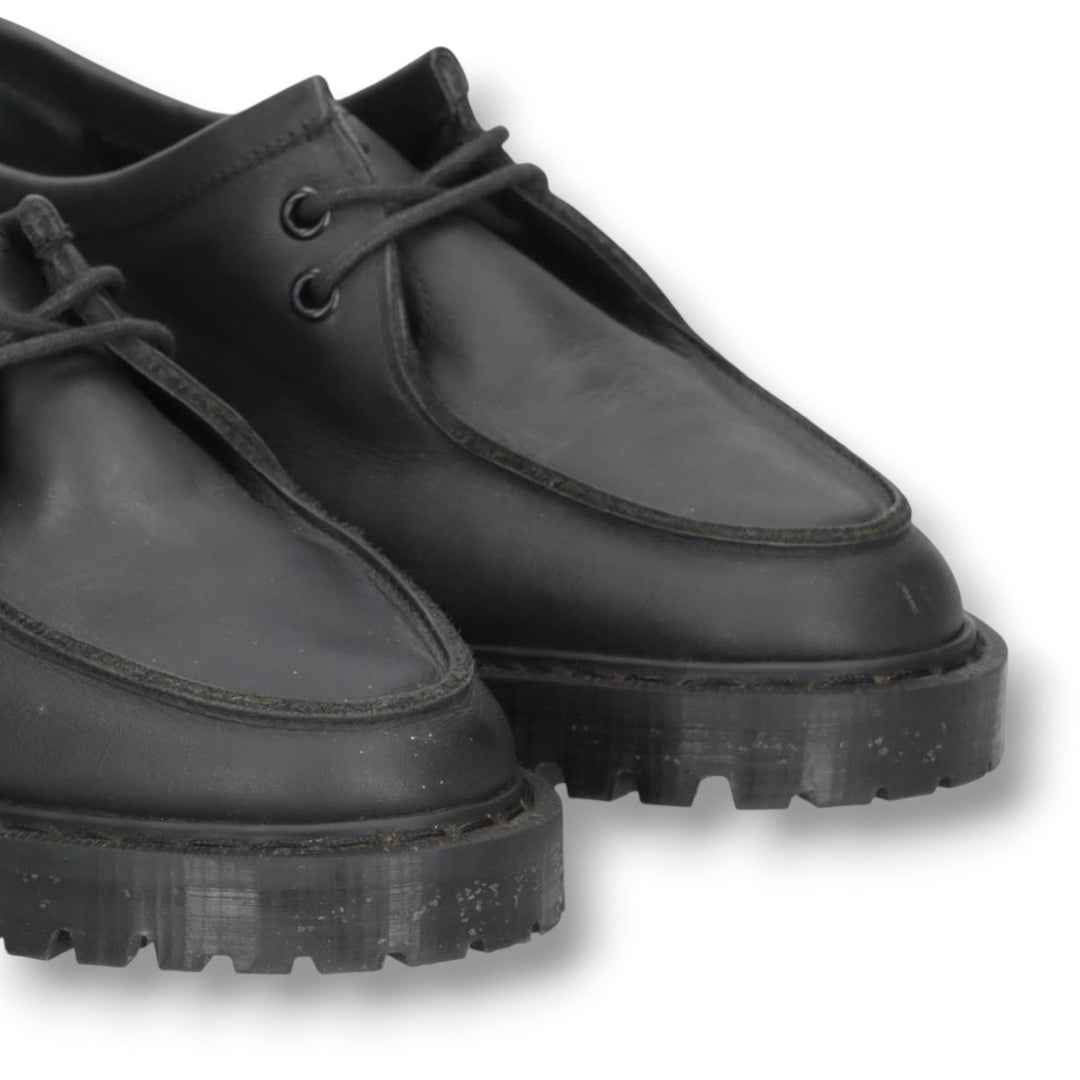 MHL. SOLOVAIR Moccasin Shoes, Made in England, Size 5 Women's 23.5cm genuine leather black type Vintage Second Hand