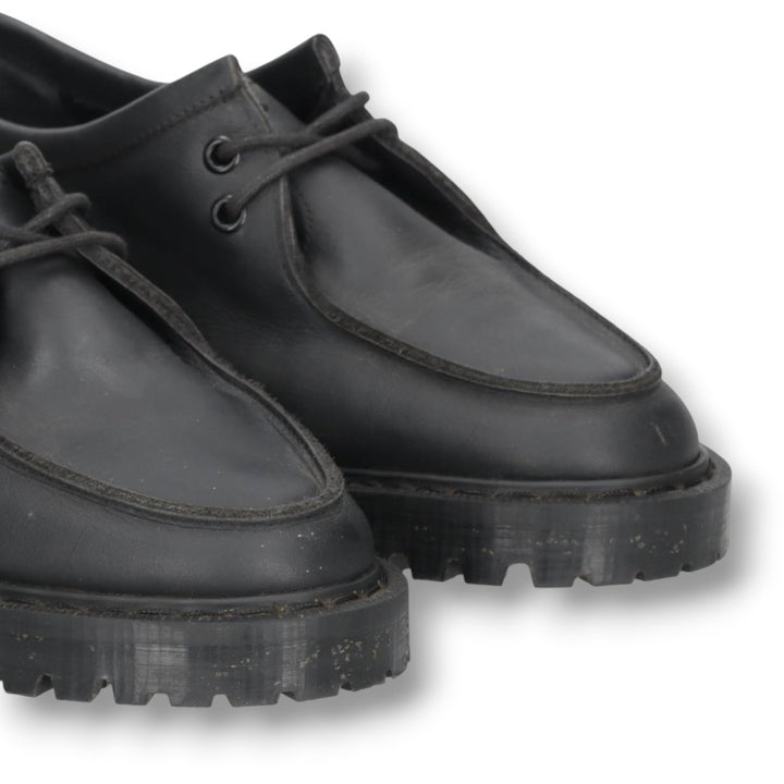 MHL. SOLOVAIR Moccasin Shoes, Made in England, Size 5 Women's 23.5cm genuine leather black type Vintage Second Hand