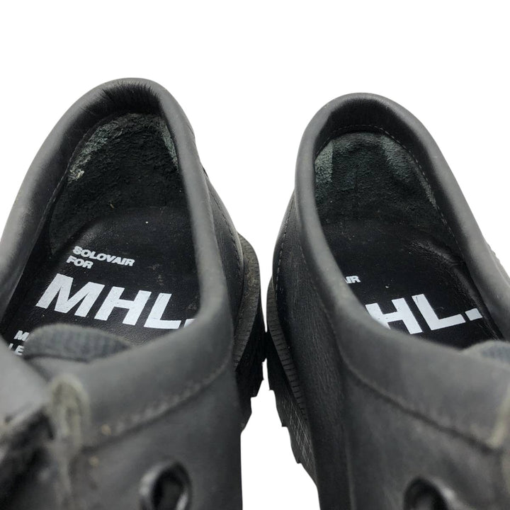 MHL. SOLOVAIR Moccasin Shoes, Made in England, Size 5 Women's 23.5cm genuine leather black type Vintage Second Hand