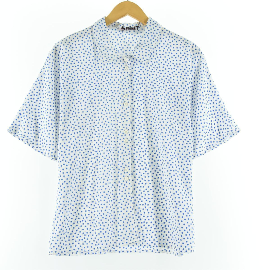 Dot Pattern Short Sleeve Shirt Women's M /eaa064669