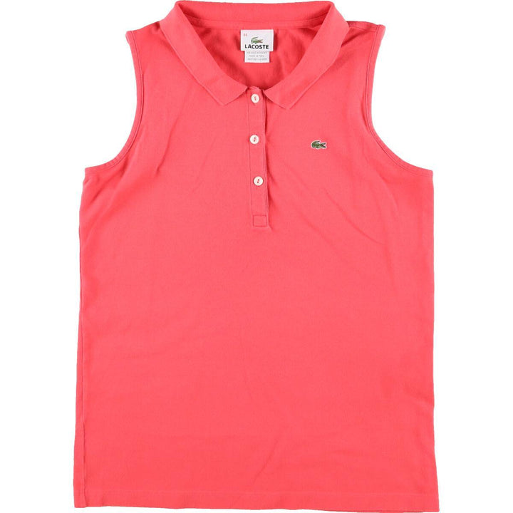 LACOSTE Sleeveless Polo Shirt Women's M /eaa068989