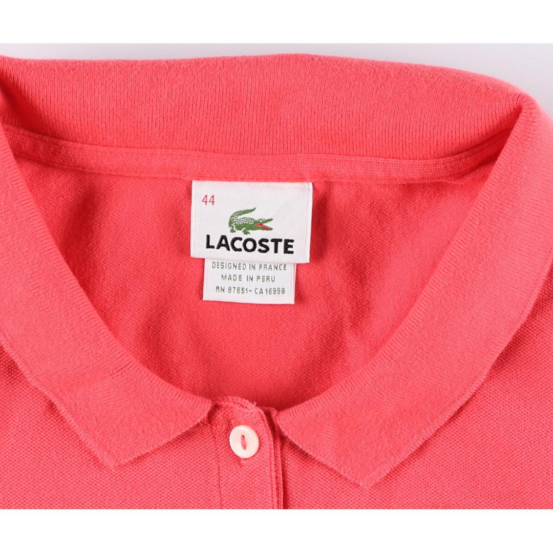 LACOSTE Sleeveless Polo Shirt Women's M /eaa068989