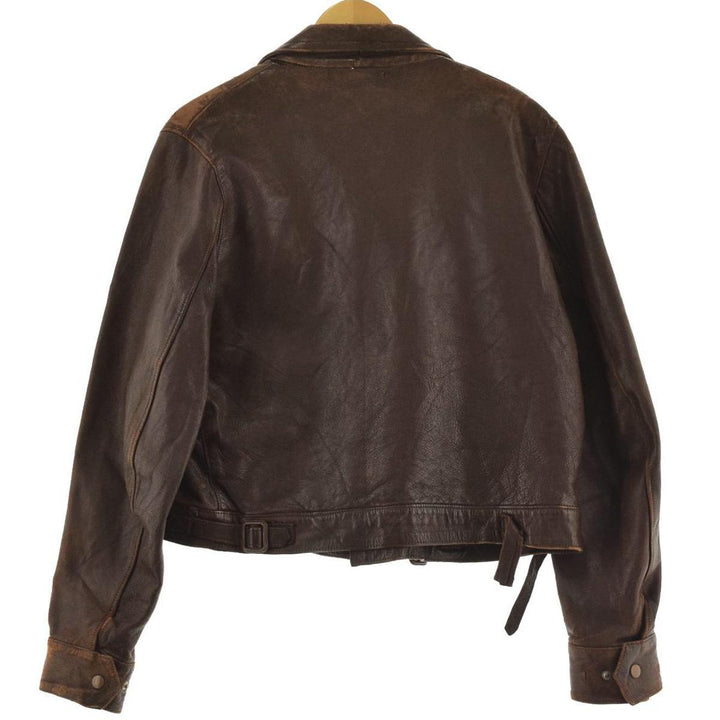 1940'S Lewis Leathers D.Lewis Long Jean Double Rider Jacket Men's M Vintage /eaa236696