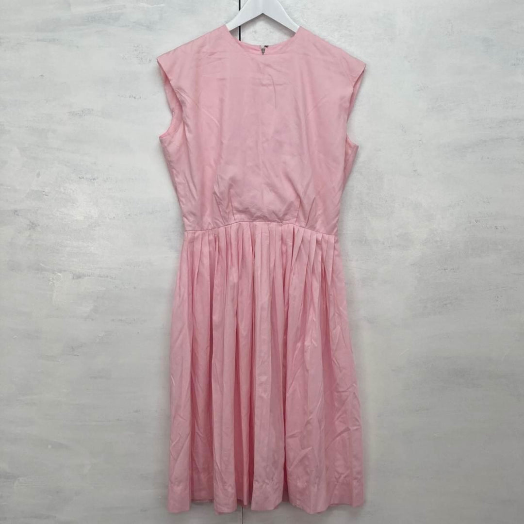 60'S Norman Wiatt Sleeveless Pleated Dress Women's L Vintage /eaa246164