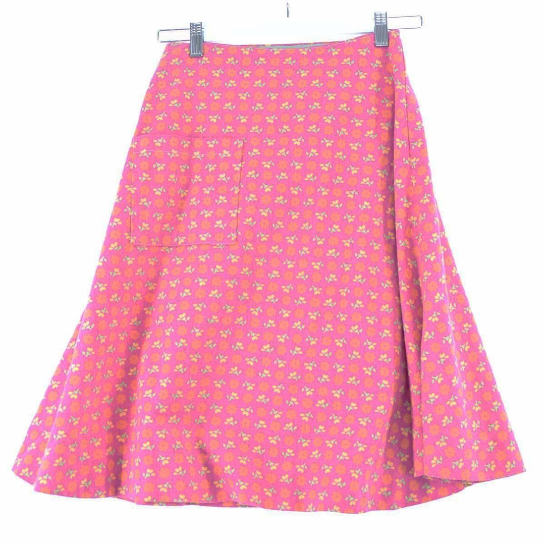 Floral print half-length wrap skirt for women, M /eaa246541