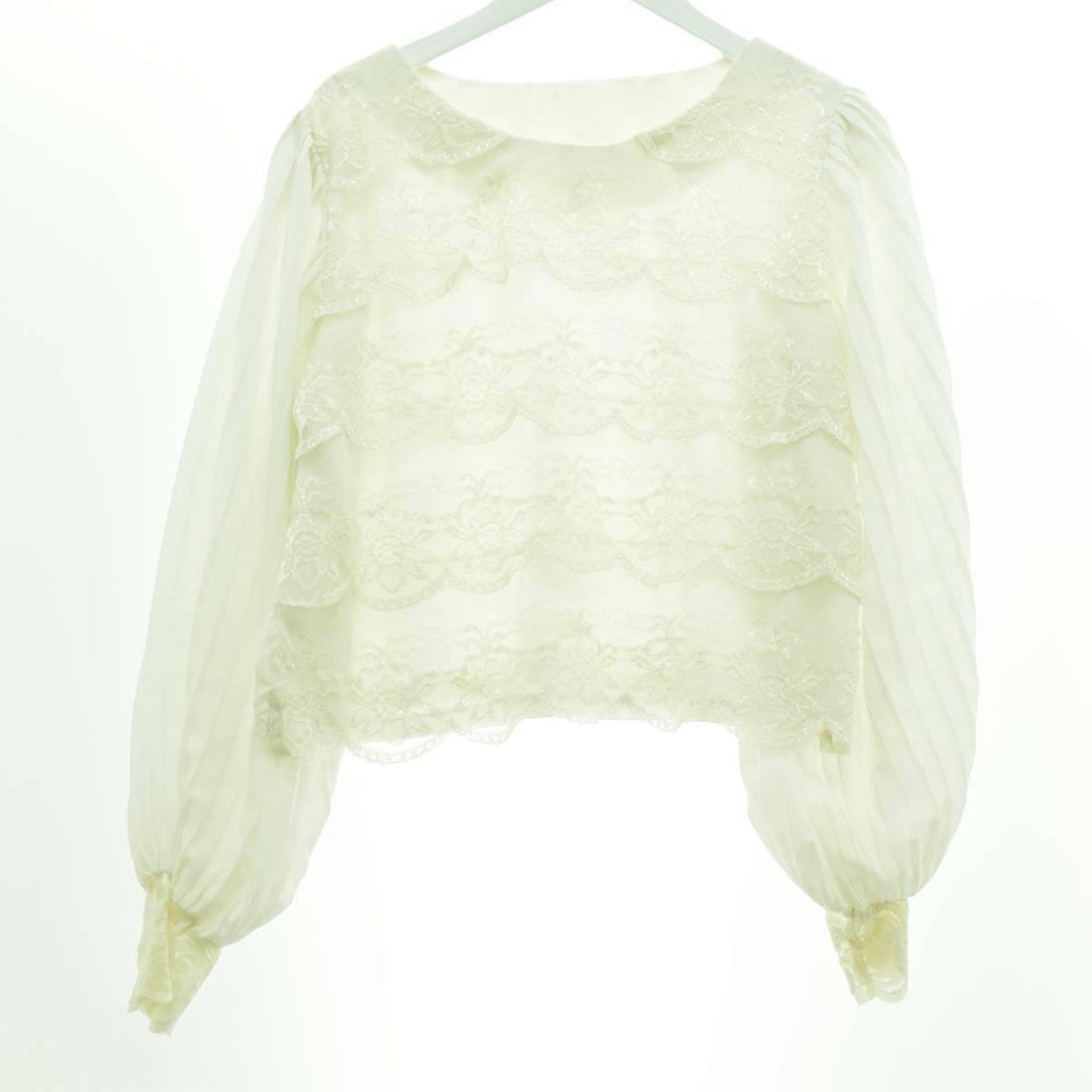 Lace long sleeve pullover blouse for women M /eaa246752