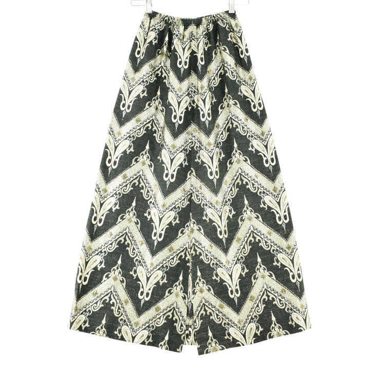 All-over print maxi length flared skirt, women's size M, vintage / eaa246775