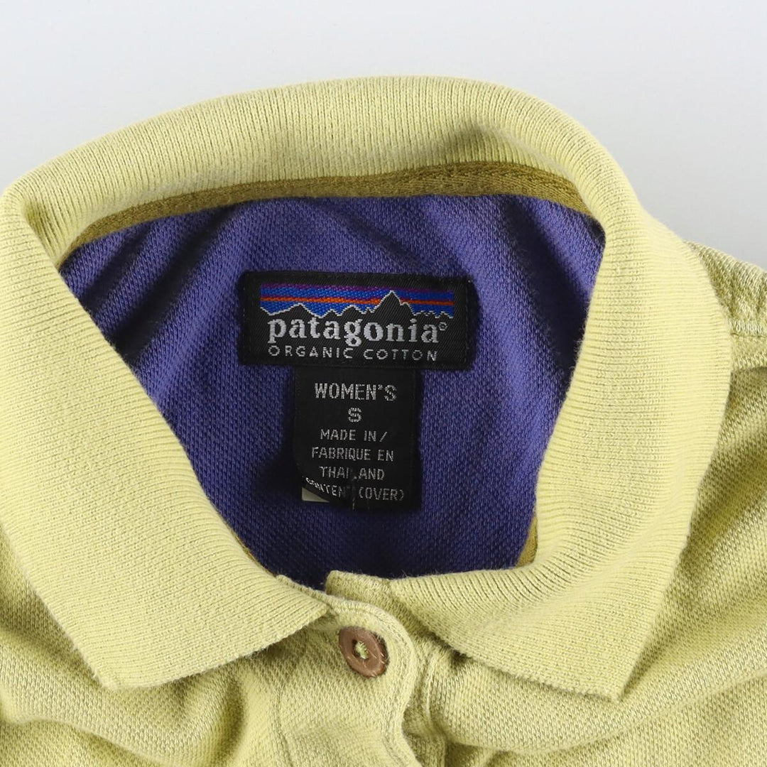 Patagonia ORGANIC COTTON short sleeve polo shirt, women's, S, vintage, made in 1999 / eaa248034