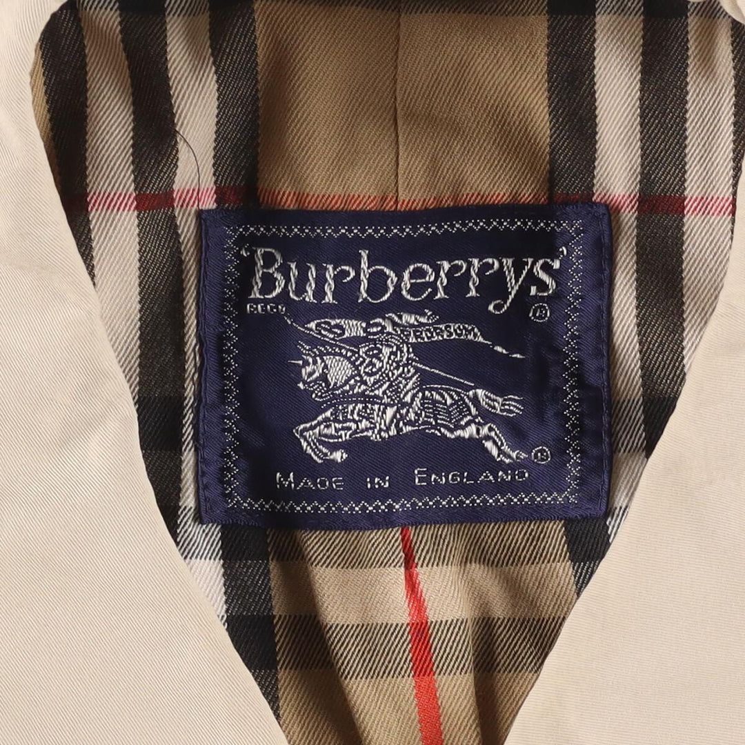 Burberry's 100% cotton Balmacaan coat, made in England, men's L /eaa253461