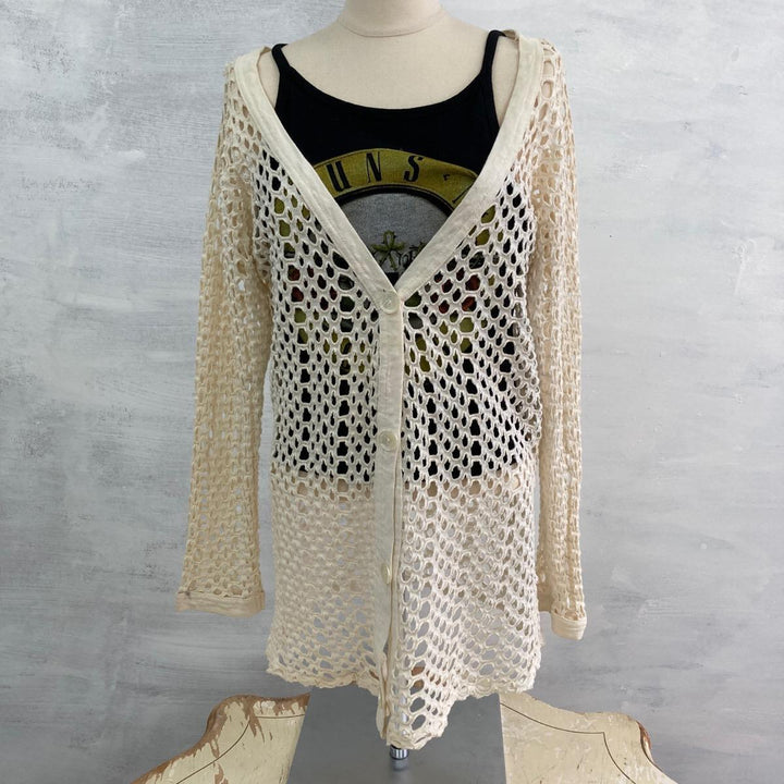 STAR CODY Crochet Knit Cardigan Women's S /eaa271888