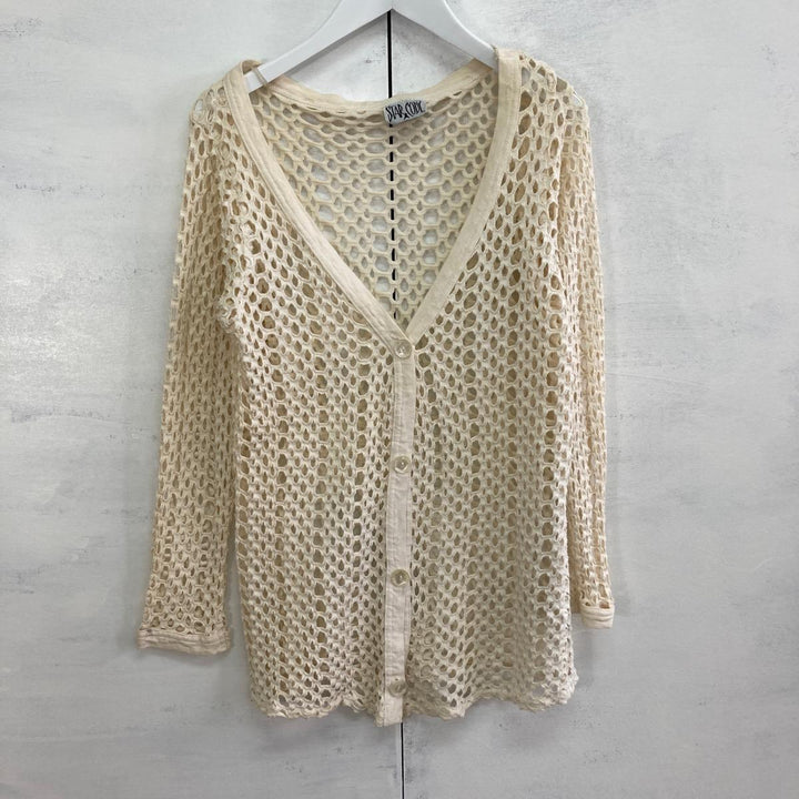 STAR CODY Crochet Knit Cardigan Women's S /eaa271888